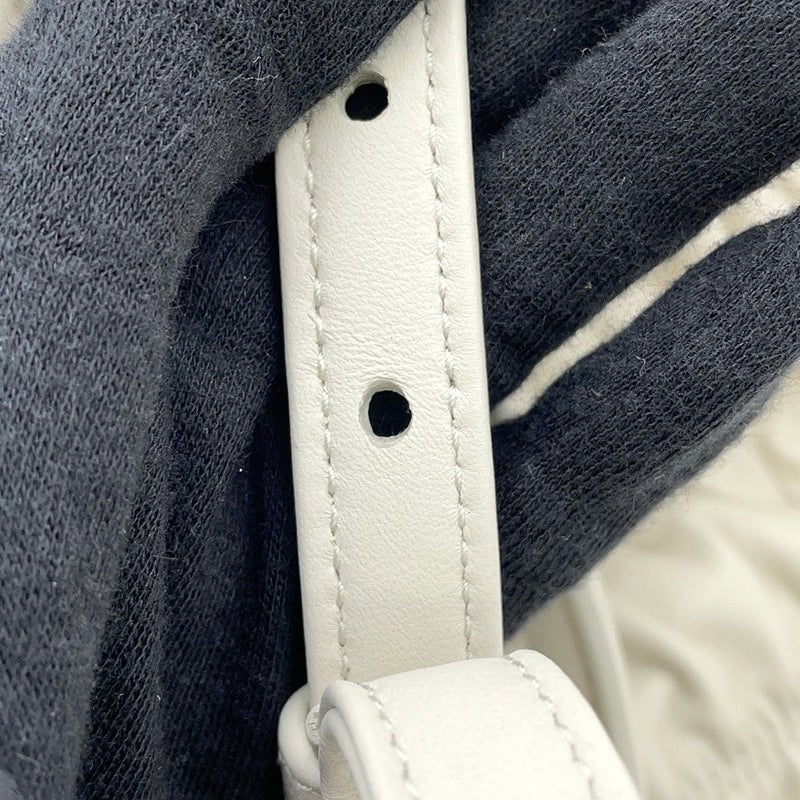 プラダ ハンドバッグ ギャザー レザー 1BA172 PRADA 2way 白