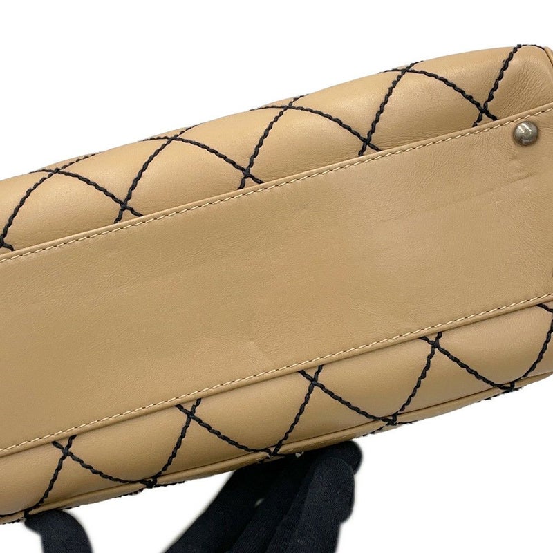 シャネル ハンドバッグ ワイルドステッチ マトラッセ ココマーク カーフレザー A14692 CHANEL