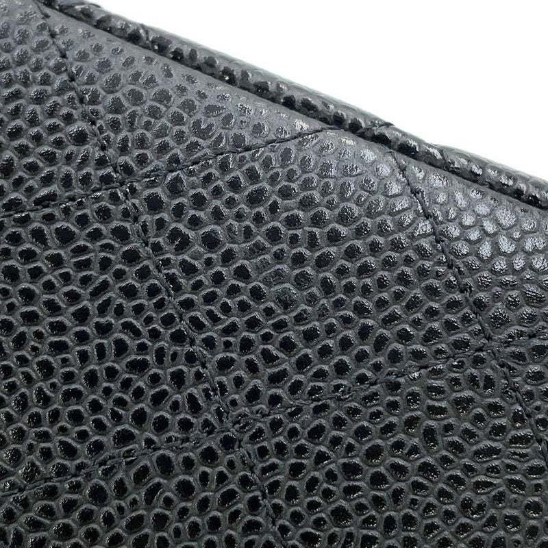 シャネル チェーンショルダーバッグ マトラッセ25 ココマーク ダブルチェーン キャビアスキン A01112 CHANEL 黒