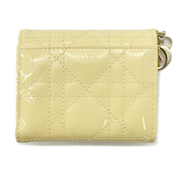 クリスチャン・ディオール 三つ折り財布 レディディオール ロータスウォレット カナージュ S0181OVRB