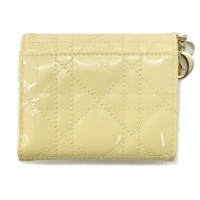 クリスチャン・ディオール 三つ折り財布 レディディオール ロータスウォレット カナージュ S0181OVRB