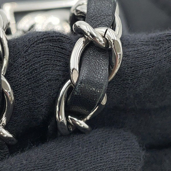 シャネル チェーンショルダーバッグ マトラッセ ココマーク スポーツライン シングルフラップ ハラコ キャンバス CHANEL 黒