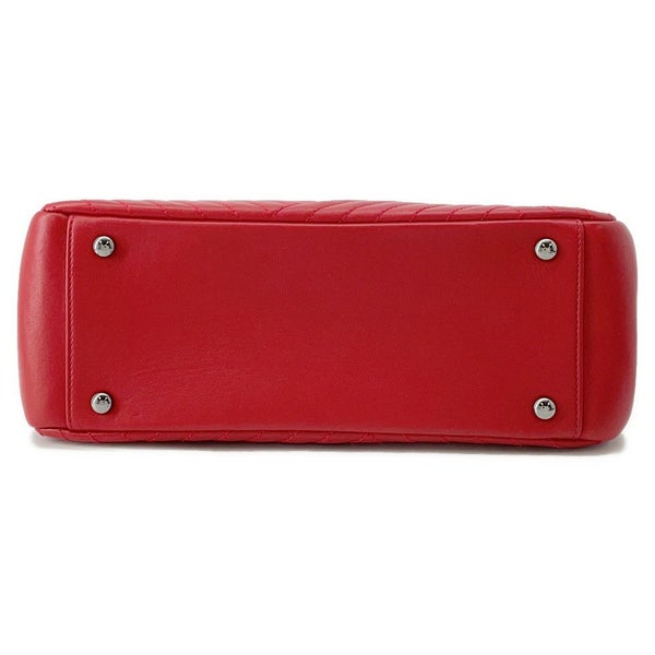 シャネル チェーントートバッグ ココマーク シェブロン ラムスキン CHANEL Vステッチ