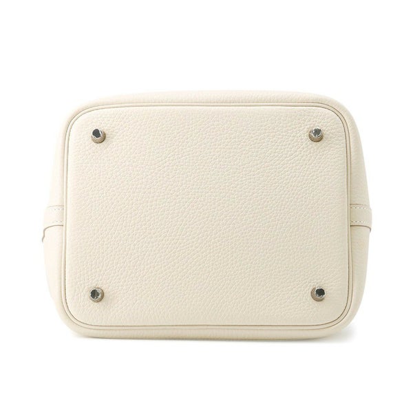 エルメス ハンドバッグ ピコタンロックMM クレ/シルバー金具 トリヨンクレマンス K刻印