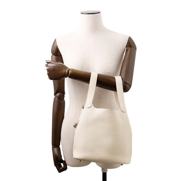 エルメス ハンドバッグ ピコタンロックMM クレ/シルバー金具 トリヨンクレマンス K刻印