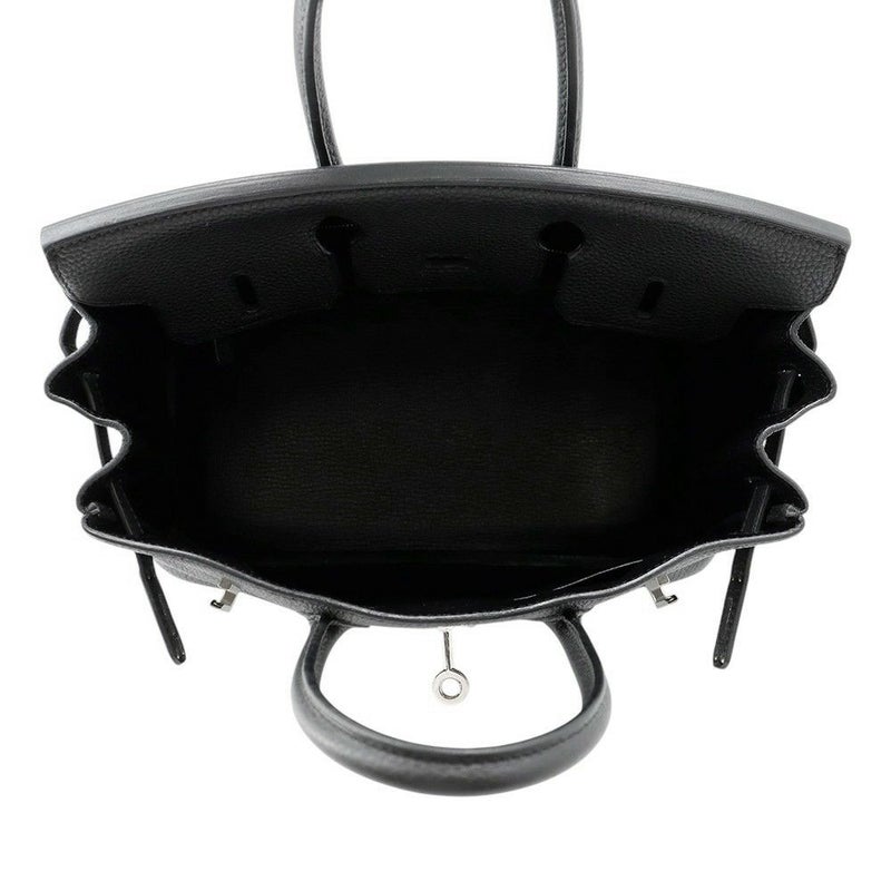 エルメス バーキン25 ブラック/シルバー金具 トゴ X刻印 HERMES Birkin ハンドバッグ