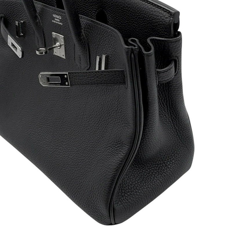 エルメス バーキン25 ブラック/シルバー金具 トゴ X刻印 HERMES Birkin ハンドバッグ