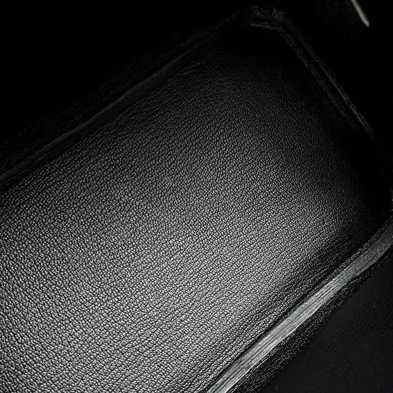 エルメス バーキン25 ブラック/シルバー金具 トゴ X刻印 HERMES Birkin ハンドバッグ