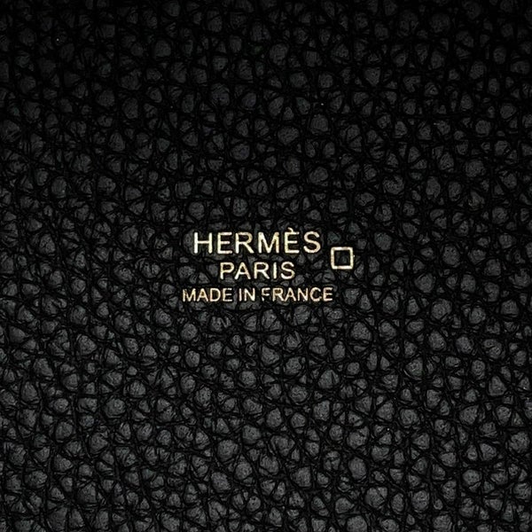 エルメス ハンドバッグ ピコタンロックPM タッチ ブラック/ゴールド金具 トリヨンクレマンス/アリゲーターマット Y刻印 黒