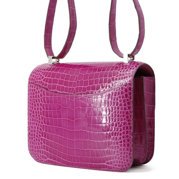 エルメス ショルダーバッグ コンスタンス3 24 ローズシェヘラザード/シルバー金具 ポロサスシャイン Y刻印