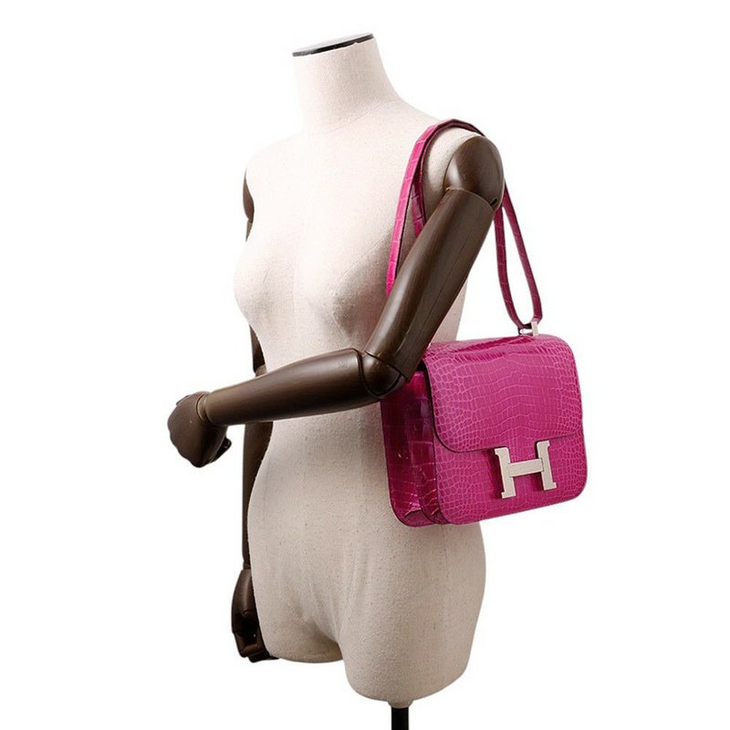 エルメス ショルダーバッグ コンスタンス3 24 ローズシェヘラザード/シルバー金具 ポロサスシャイン Y刻印