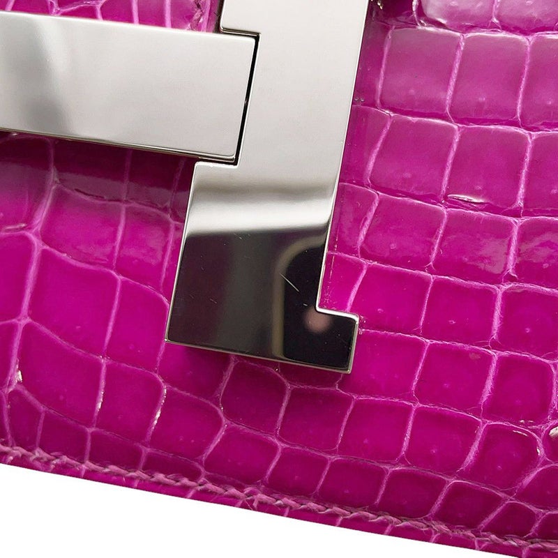 エルメス ショルダーバッグ コンスタンス3 24 ローズシェヘラザード/シルバー金具 ポロサスシャイン Y刻印