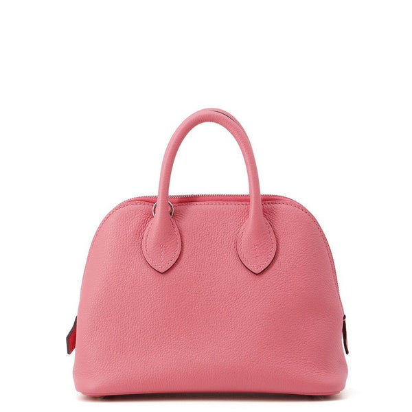 エルメス ボリード1923 ミニ ローズアザレ/シルバー金具 エバーカラー K刻印 2wayショルダー