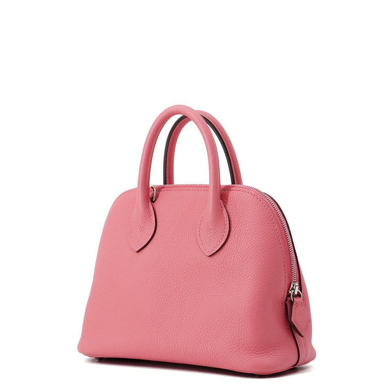 エルメス ボリード1923 ミニ ローズアザレ/シルバー金具 エバーカラー K刻印 2wayショルダー