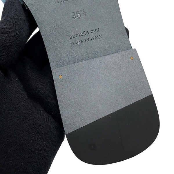 エルメス サンダル オラン デニム レディースサイズ36 1/2 HERMES 靴