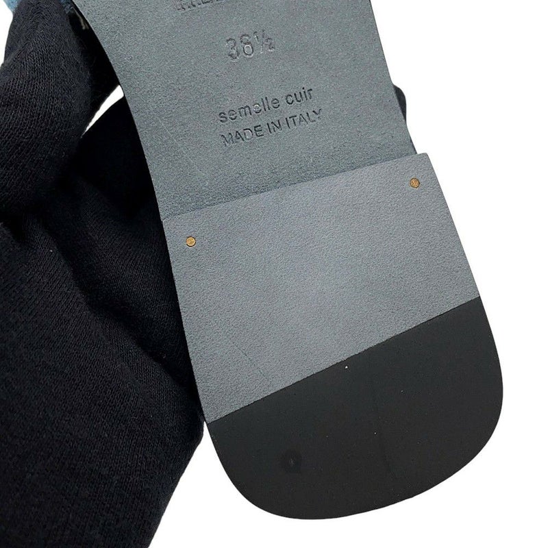 エルメス サンダル オラン デニム レディースサイズ36 1/2 HERMES 靴