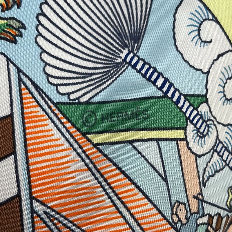エルメス ストール カレ140 カレジェアン アニマポリス HERMES シルク 2024春夏