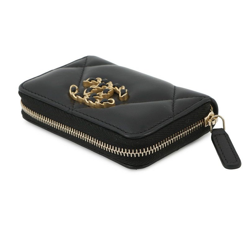 シャネル コインケース ココマーク マトラッセ CHANEL19 ディズヌフ ジップコインパース AP0949 CHANEL 黒