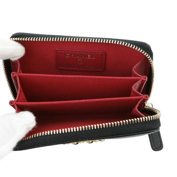 シャネル コインケース ココマーク マトラッセ CHANEL19 ディズヌフ ジップコインパース AP0949 CHANEL 黒