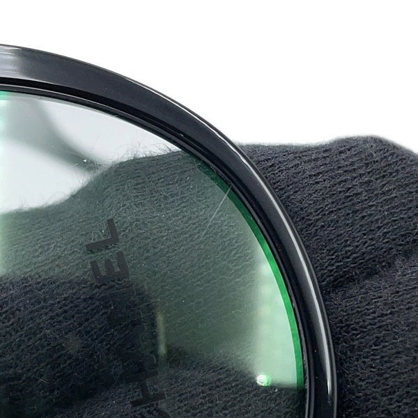 シャネル 伊達メガネ ハート ココマーク メガネフレーム 55□16 140 3436-A CHANEL アイウェア 黒