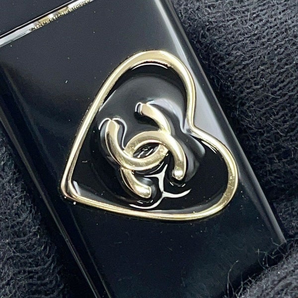 シャネル 伊達メガネ ハート ココマーク メガネフレーム 55□16 140 3436-A CHANEL アイウェア 黒