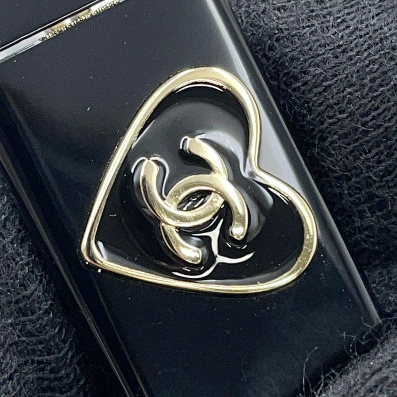 シャネル 伊達メガネ ハート ココマーク メガネフレーム 55□16 140 3436-A CHANEL アイウェア 黒