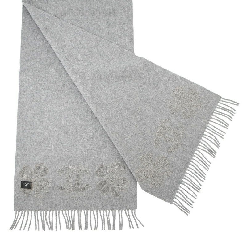 シャネル マフラー ココマーク クローバー カシミヤ CHANEL