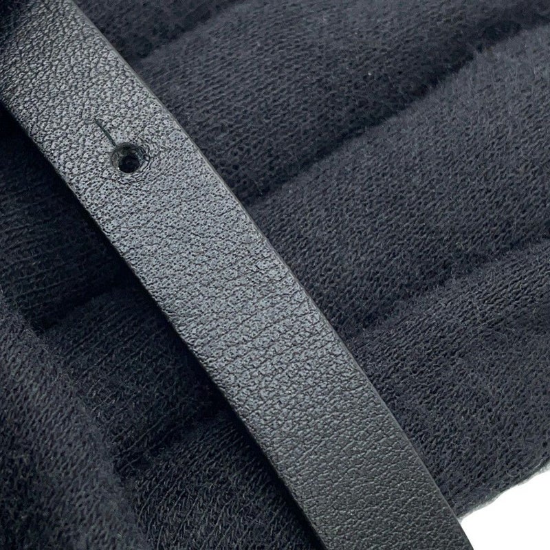 シャネル ベルト ココマーク チェーン レザー レディースサイズ70 B22S CHANEL 黒