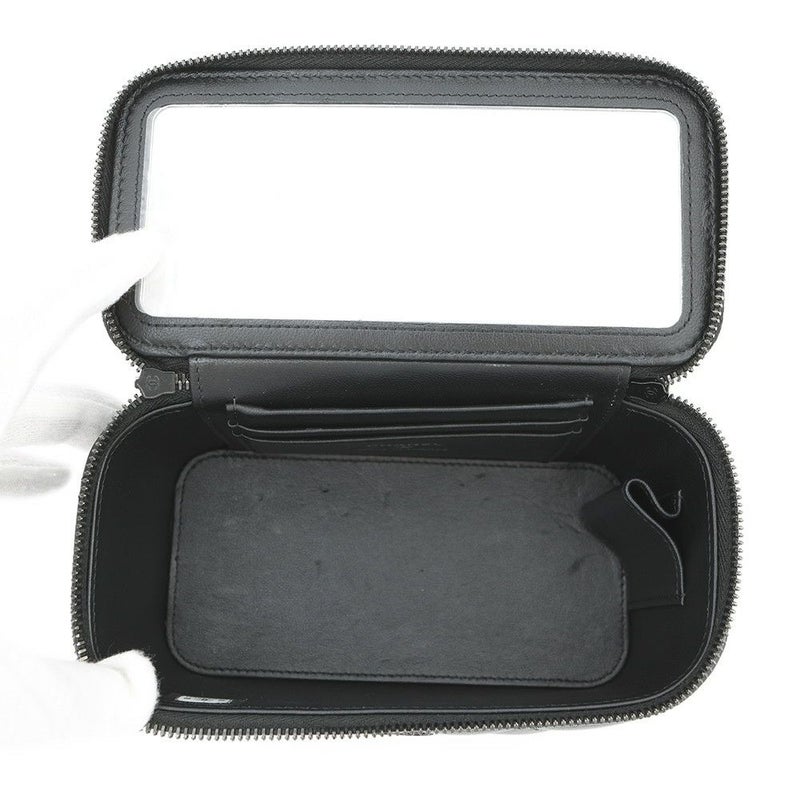 シャネル チェーンショルダーバッグ マトラッセ ココマーク ヴァニティケース ラムスキン AP2199 CHANEL 2way バニティ 黒