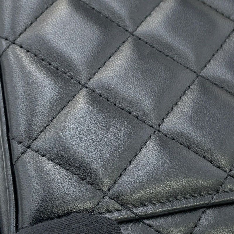 シャネル チェーンショルダーバッグ マトラッセ ココマーク ヴァニティケース ラムスキン AP2199 CHANEL 2way バニティ 黒
