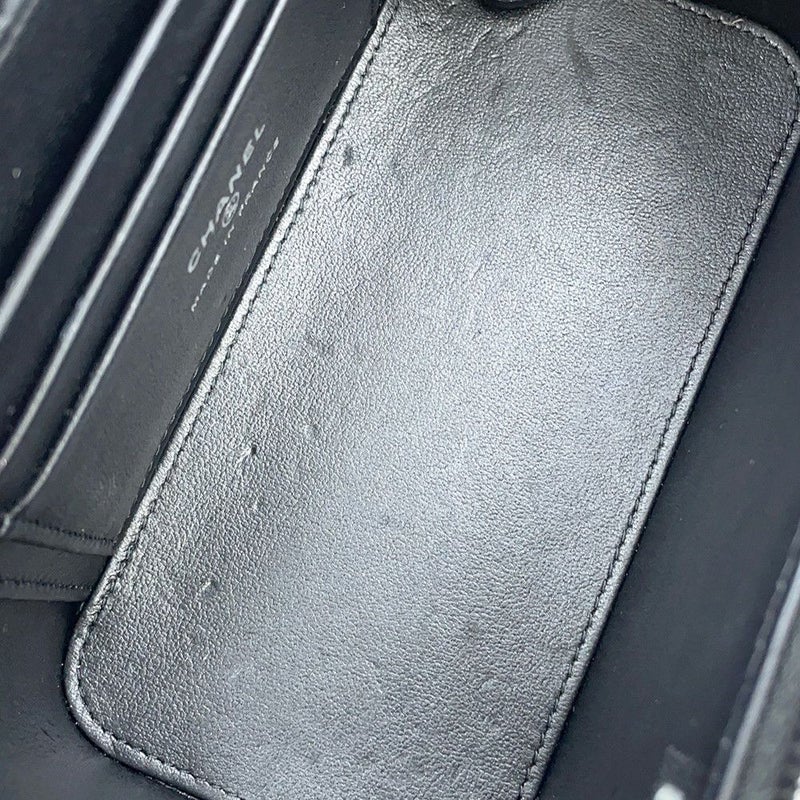 シャネル チェーンショルダーバッグ マトラッセ ココマーク ヴァニティケース ラムスキン AP2199 CHANEL 2way バニティ 黒