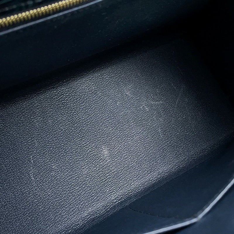 エルメス ハンドバッグ ケリー28 外縫い ブルーマリン/ゴールド金具 ポロサスシャイン Y刻印 2wayショルダー