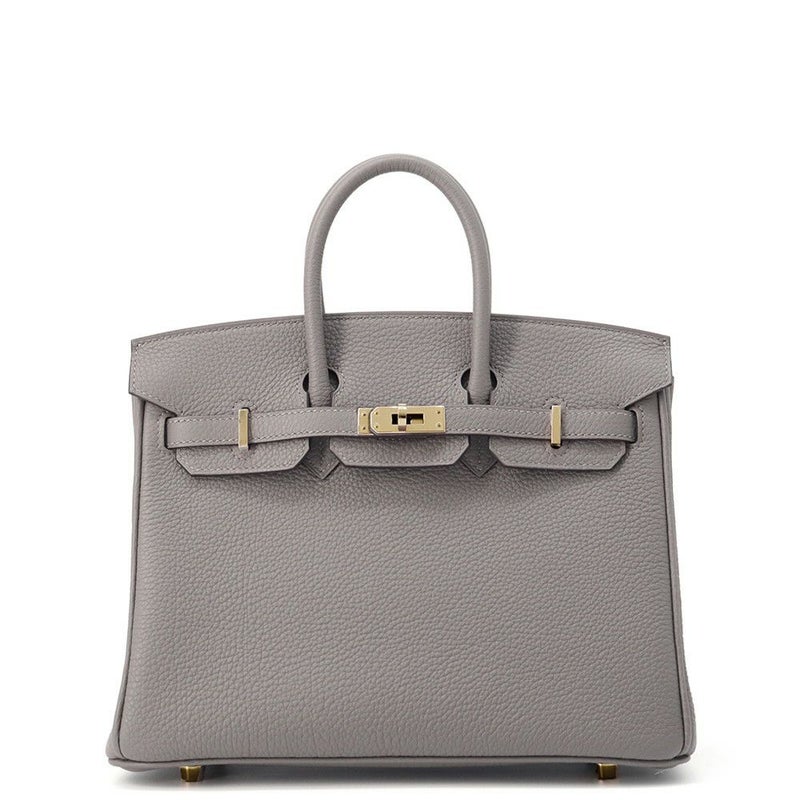 エルメス バーキン25 グリメイヤー/シャンパンゴールド金具 トゴ W刻印 HERMES Birkin ハンドバッグ