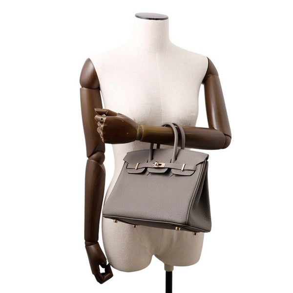 エルメス バーキン25 グリメイヤー/シャンパンゴールド金具 トゴ W刻印 HERMES Birkin ハンドバッグ