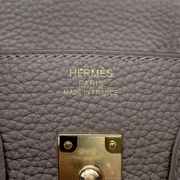 エルメス バーキン25 グリメイヤー/シャンパンゴールド金具 トゴ W刻印 HERMES Birkin ハンドバッグ