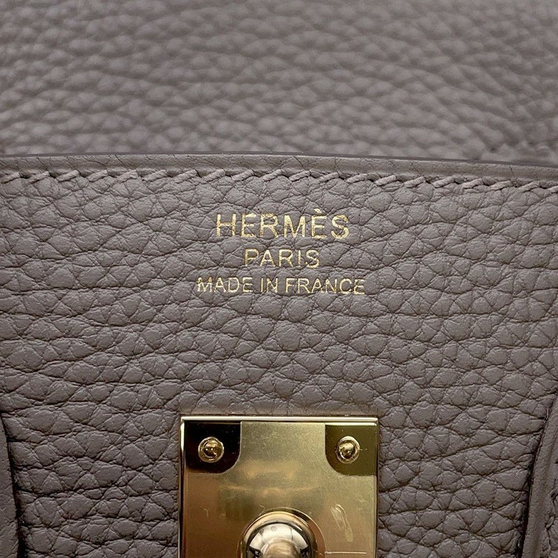 エルメス バーキン25 グリメイヤー/シャンパンゴールド金具 トゴ W刻印 HERMES Birkin ハンドバッグ