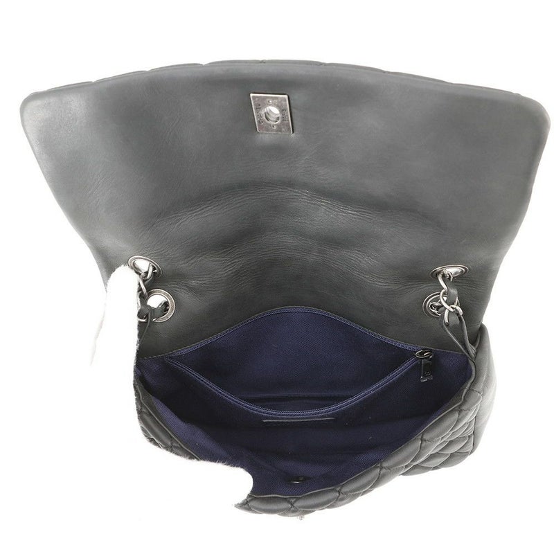 シャネル チェーンショルダーバッグ マトラッセ ココマーク シングルフラップ スパークル レザー CHANEL 黒