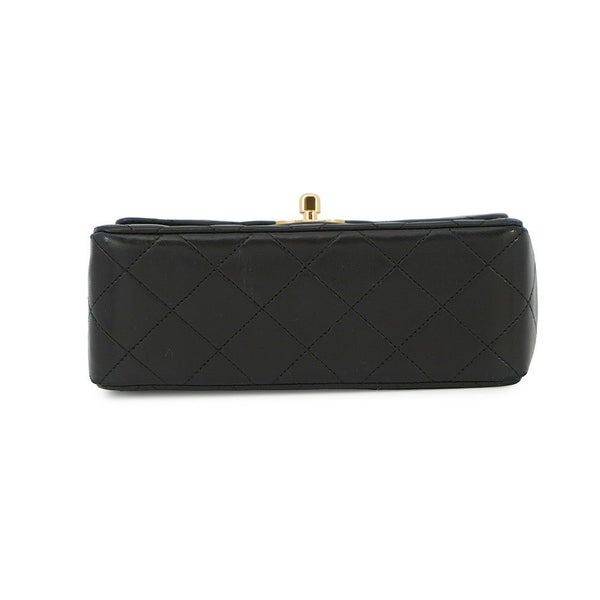シャネル チェーンショルダーバッグ ミニ マトラッセ ココマーク シングルチェーン ラムスキン A01115 CHANEL 黒
