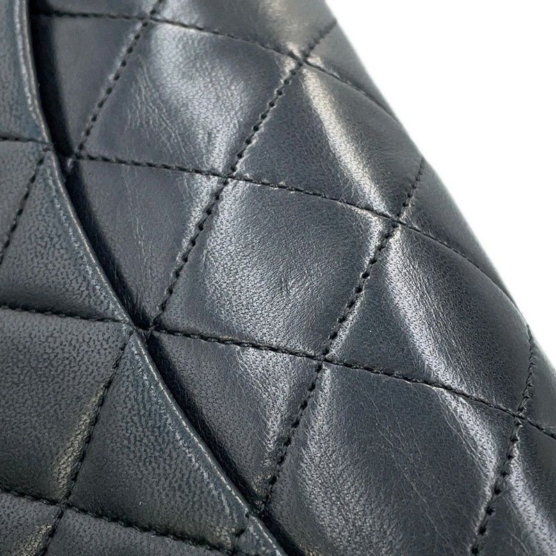 シャネル チェーンショルダーバッグ ミニ マトラッセ ココマーク シングルチェーン ラムスキン A01115 CHANEL 黒