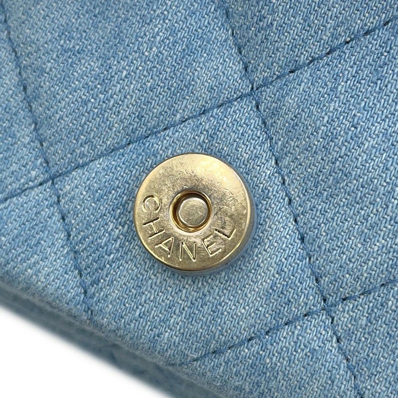 シャネル チェーンショルダーバッグ ホーボー マトラッセ ココマーク デニム AS3690 CHANEL