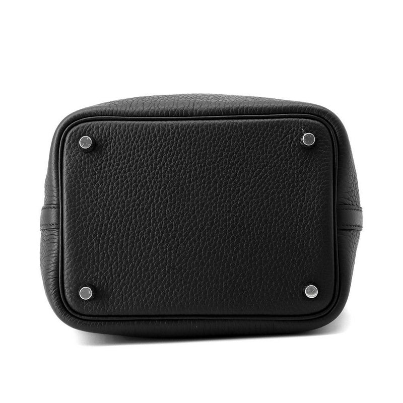 エルメス ハンドバッグ ピコタンロックPM ブラック/シルバー金具 トリヨンクレマンス K刻印 黒