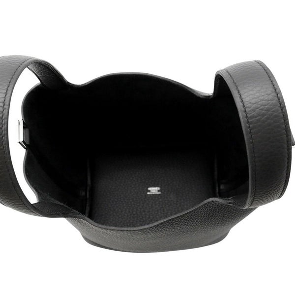 エルメス ハンドバッグ ピコタンロックPM ブラック/シルバー金具 トリヨンクレマンス K刻印 黒