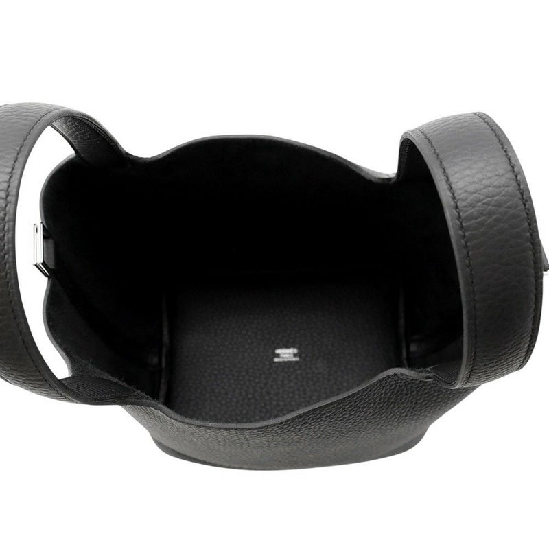 エルメス ハンドバッグ ピコタンロックPM ブラック/シルバー金具 トリヨンクレマンス K刻印 黒