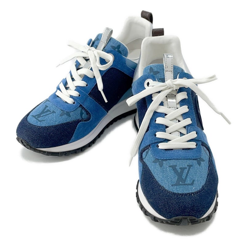 ルイヴィトン スニーカー ランアウェイライン デニム スエード レディースサイズ35 LOUIS VUITTON 靴