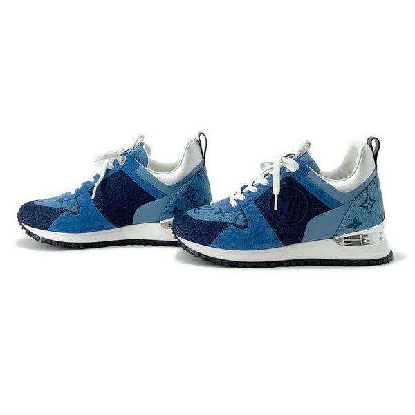 ルイヴィトン スニーカー ランアウェイライン デニム スエード レディースサイズ35 LOUIS VUITTON 靴