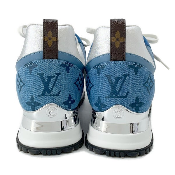 ルイヴィトン スニーカー ランアウェイライン デニム スエード レディースサイズ35 LOUIS VUITTON 靴