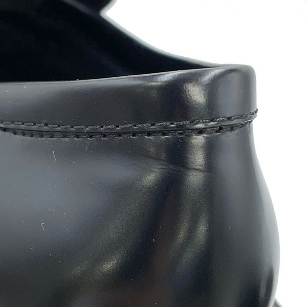 ルイヴィトン ローファー LV×YK アカデミーライン レザー レディースサイズ36 LOUIS VUITTON 靴 黒 ブラック 草間彌生