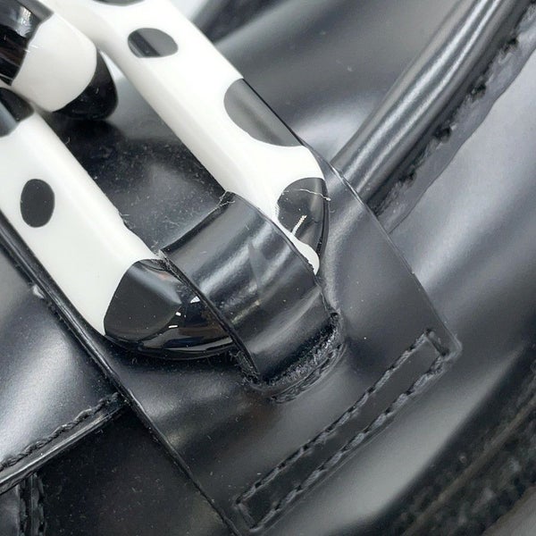 ルイヴィトン ローファー LV×YK アカデミーライン レザー レディースサイズ36 LOUIS VUITTON 靴 黒 ブラック 草間彌生