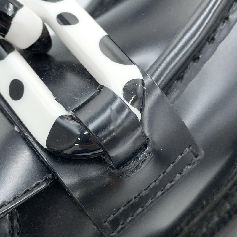 ルイヴィトン ローファー LV×YK アカデミーライン レザー レディースサイズ36 LOUIS VUITTON 靴 黒 ブラック 草間彌生