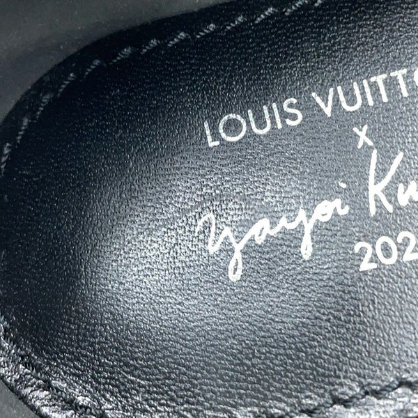 ルイヴィトン ローファー LV×YK アカデミーライン レザー レディースサイズ36 LOUIS VUITTON 靴 黒 ブラック 草間彌生
